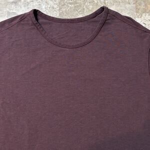 Lululemon Shirt Mens XL Red 5 Year Basic Tee Short Sleeve Stretch Gym Yoga